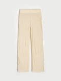 Nabrane pantalone širokih nogavica - nude - SINSAY - small5