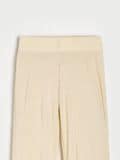 Nabrane pantalone širokih nogavica - nude - SINSAY - small8