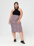 Spódnica midi z rozcięciem - wielobarwny - SINSAY - small1
