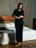 Kaheosaline pidžaamakomplekt - must - SINSAY - small1