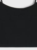 Peente õlapaeltega crop top - must - SINSAY - small10