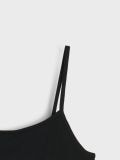 Peente õlapaeltega crop top - must - SINSAY - small11