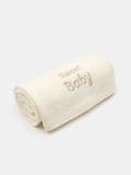 Bombažna odeja - krema - SINSAY - small3