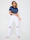 Pulover s kratkimi rokavi - mornarica - SINSAY - small4