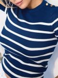 Pulover s kratkimi rokavi - mornarica - SINSAY - small1