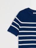 Sweter z krótkim rękawem - granatowy - SINSAY - small15
