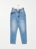 Jeansy mom high waist - niebieski - SINSAY - small4