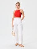 Crop top s tankimi naramnicami - rdeča - SINSAY - small2