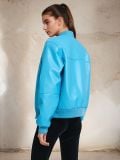 Kunstnahast bomber-jakk - helesinine - SINSAY - small2