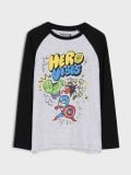 Pikkade varrukatega T-särk Marvel - tumehall - SINSAY - small1