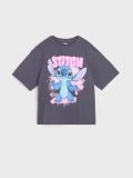 Tricou Stitch - gri-închis - SINSAY - small3