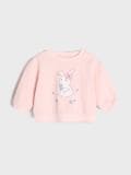 Felpa con stampa - rosa pastello - SINSAY - small2