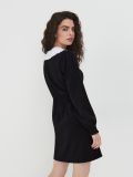 Dress with Peter Pan collar - black - SINSAY - small1