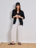 Wide leg hlače - krem - SINSAY - small4