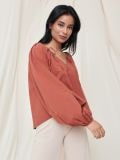 Bluza z vrvico - zlatorjavo - SINSAY - small5