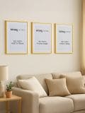Pildiraam 3 pack - beež - SINSAY - small1