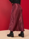 Fustă maxi - bordo - SINSAY - small4