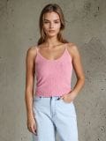 В’язаний топ - пастельний рожевий - SINSAY - small1
