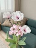 Okrasna umetna roža 3 pack - losos - SINSAY - small1