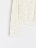 Pitsiline pluus - kreemvalge - SINSAY - small7
