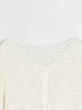 Pitsiline pluus - kreemvalge - SINSAY - small9