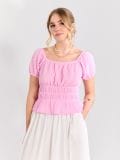 Kroogitud pluus - roosa - SINSAY - small5