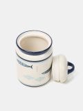 Ceramiczny pojemnik na żywność w stylu cottage - granatowy - SINSAY - small2