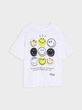Majica kratkih rukava SmileyWorld® - bijelo - SINSAY - small1