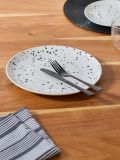 Plate with a gold rim - white - SINSAY - small1