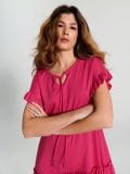 Мінісукня з оборками - фуксія - SINSAY - small5
