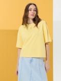 Oversized-lõikega T-särk - helekollane - SINSAY - small6