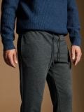 Hlače jogger slim fit - temno siva - SINSAY - small4