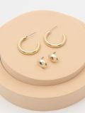 Сережки, 2 пари - золотий - SINSAY - small1