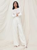Sweter ażurowy - kremowy - SINSAY - small2