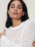 Sweter ażurowy - kremowy - SINSAY - small4