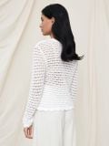 Sweter ażurowy - kremowy - SINSAY - small5
