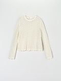 Sweter ażurowy - kremowy - SINSAY - small6