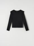 Top z volani - črna - SINSAY - small2