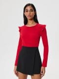 Bluza s volanima - crvena - SINSAY - small1