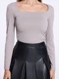 Bluza z dolgimi rokavi - bež - SINSAY - small4