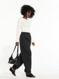 Pamučna bluza sa dugim rukavima - krem - SINSAY - small5