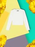 Pamučna bluza sa dugim rukavima - krem - SINSAY - small2