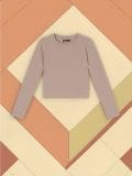 Pamučna bluza sa dugim rukavima - BEŽ - SINSAY - small2