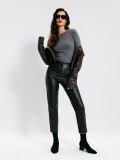 Pamučna bluza sa dugim rukavima - antracit - SINSAY - small5