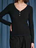 Bluza dugih rukava - crno - SINSAY - small1