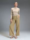 Bluza s naborima - krem - SINSAY - small4