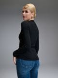 Bluza s naborima - crno - SINSAY - small2