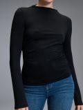 Bluza s naborima - crno - SINSAY - small3