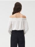 Bluzka hiszpanka - kremowy - SINSAY - small3