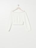 Bluzka hiszpanka - kremowy - SINSAY - small4